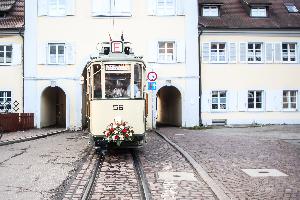 Historische Sonderfahrten zum Geburtstag der Freiburger Straßenbahn